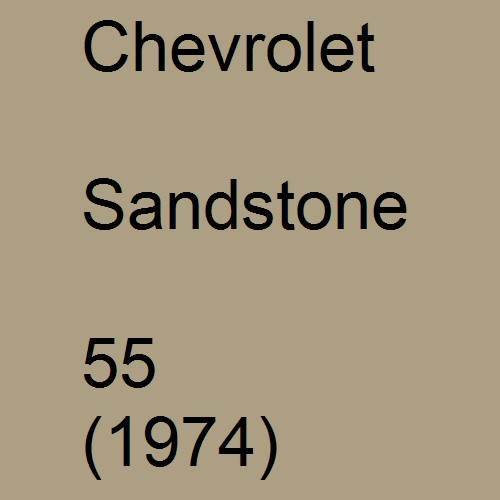 Chevrolet, Sandstone, 55 (1974).